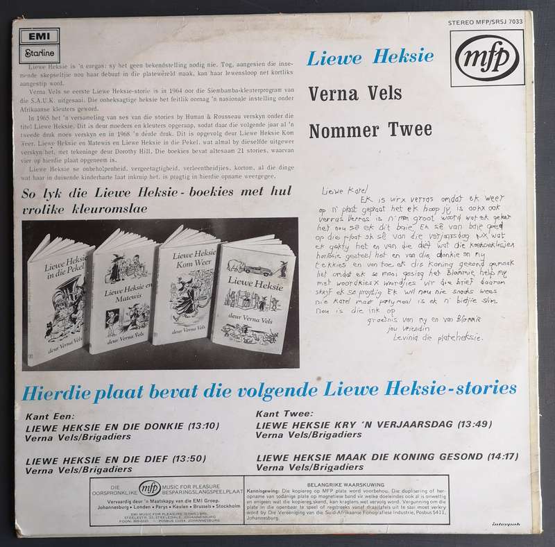 Verna Vels - Liewe Heksie Nommer Twee (Vinyl LP)