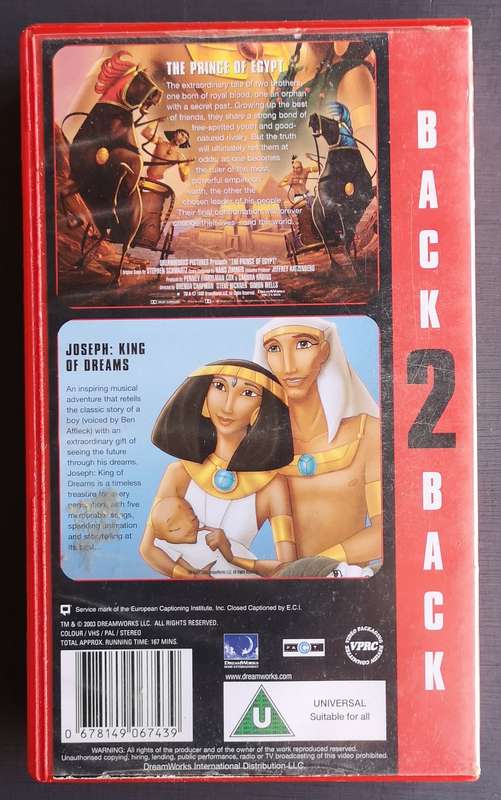 The prince of Egypt / Joseph: King of dreams (VHS)