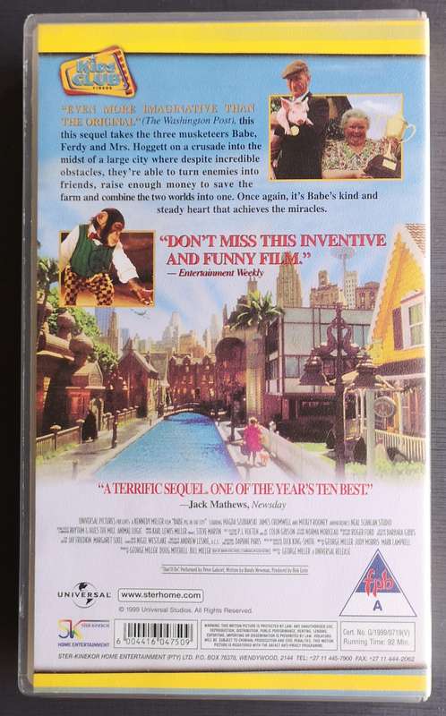 Babe: Pig in the city (VHS)