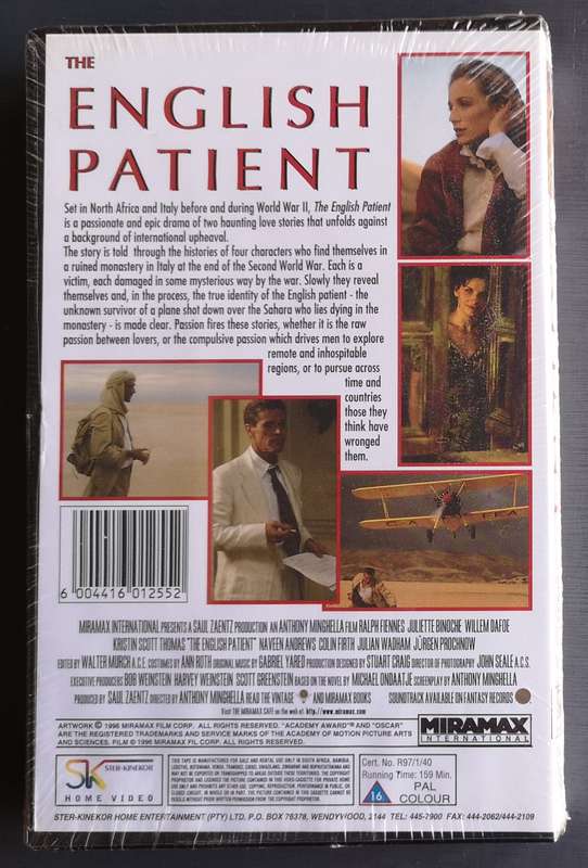 The English Patient (VHS)