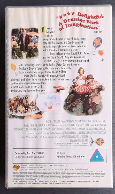 Willy Wonka and the chocolate factory (VHS)