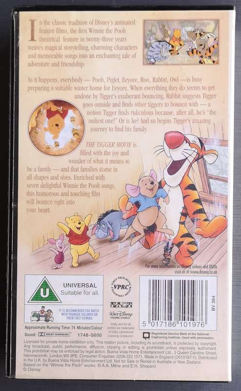 The Tigger Movie (VHS)