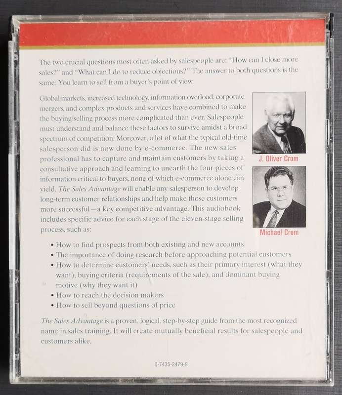 The Sales Advantage - Dale Carnegie (Audio Book, CD)