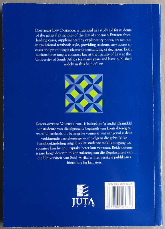 Contract Law Casebook, Kontraktereg vonnisbundel - Luanda Hawthorne