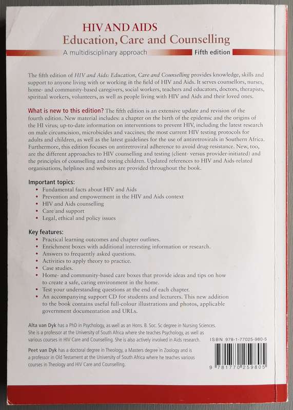 HIV and Aids - Education, Care and Counselling - Alta van Dyk