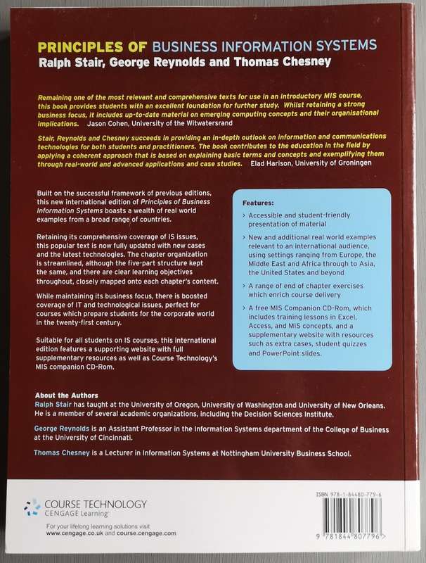 Principles of Business Information Systems