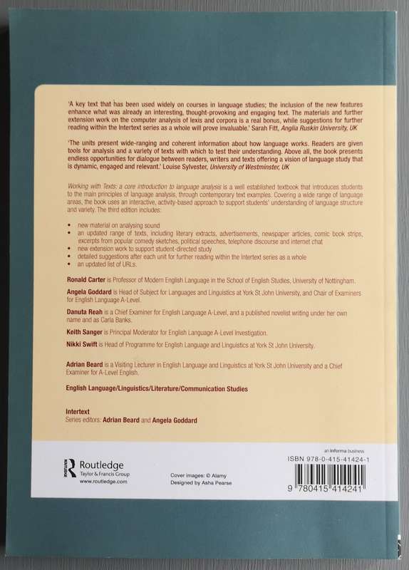 Working with Texts - Ronald Carter