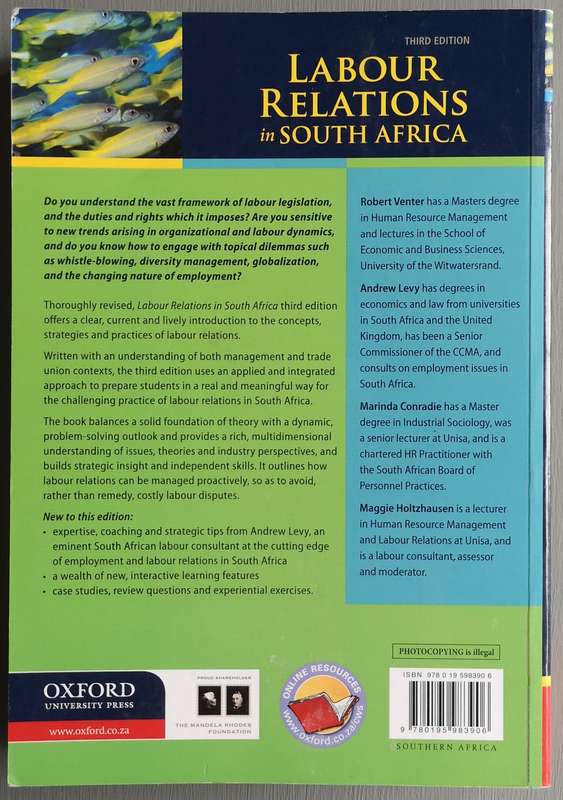 Labour Relations in South Africa 3rd Edition