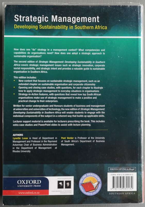 Strategic management - LOUW,L