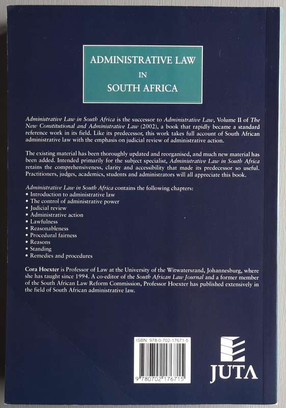 Administrative Law in South Africa - Hoexter, C