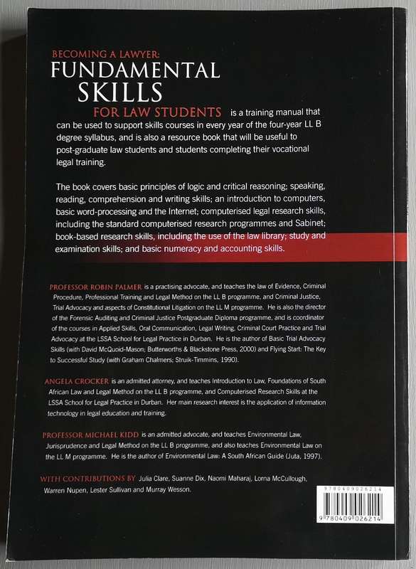 Becoming a Lawyer: Fundamental skills for law students