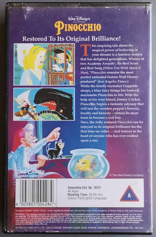 Pinocchio (VHS)