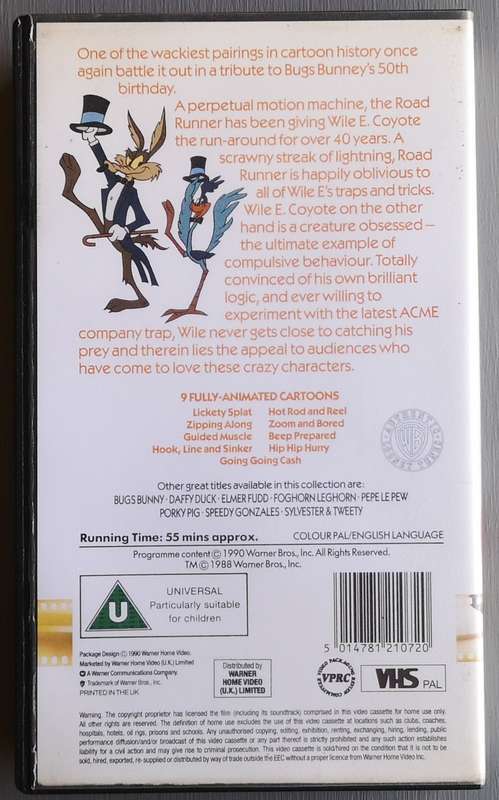 Wile E Coyote and Roadrunner (VHS)
