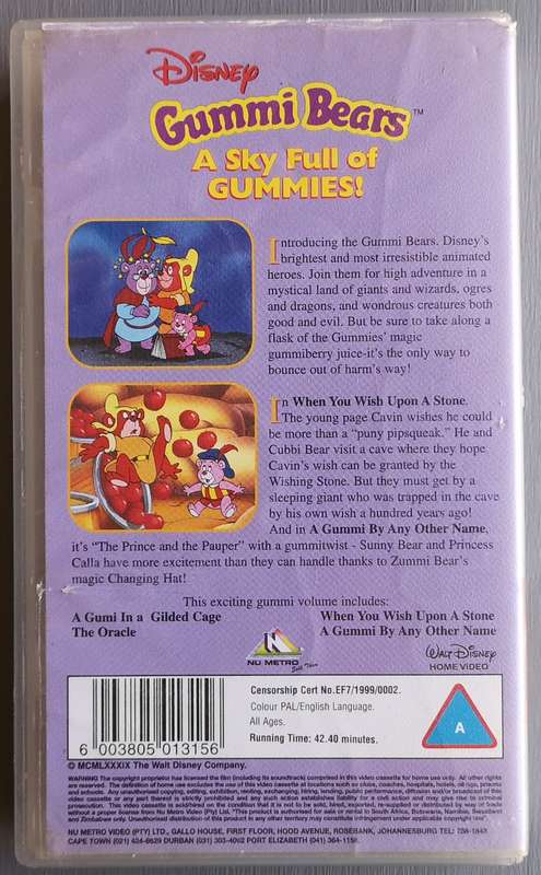 Gummi Bears - A sky full of gummies (VHS)