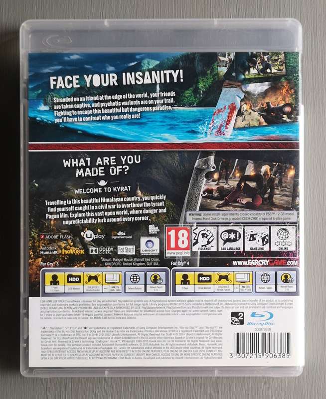 Far Cry 3 & Far Cry 4 (Double Pack) (PS3)