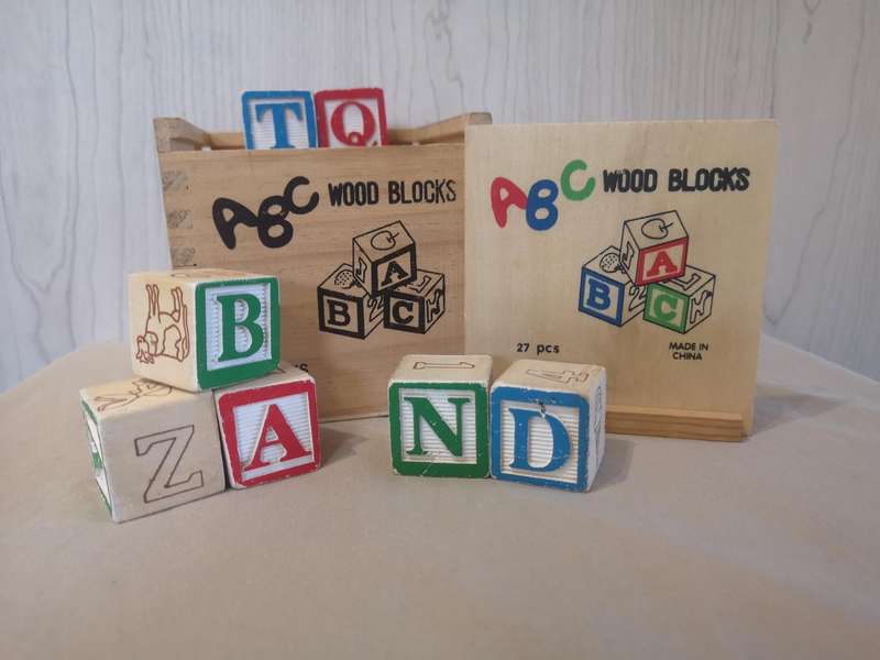 Wooden Alphabet and Numbers Block Set