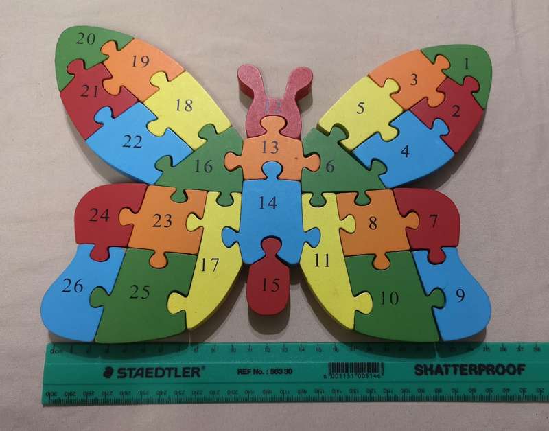 Wooden Alphabet and Numbers Block Set