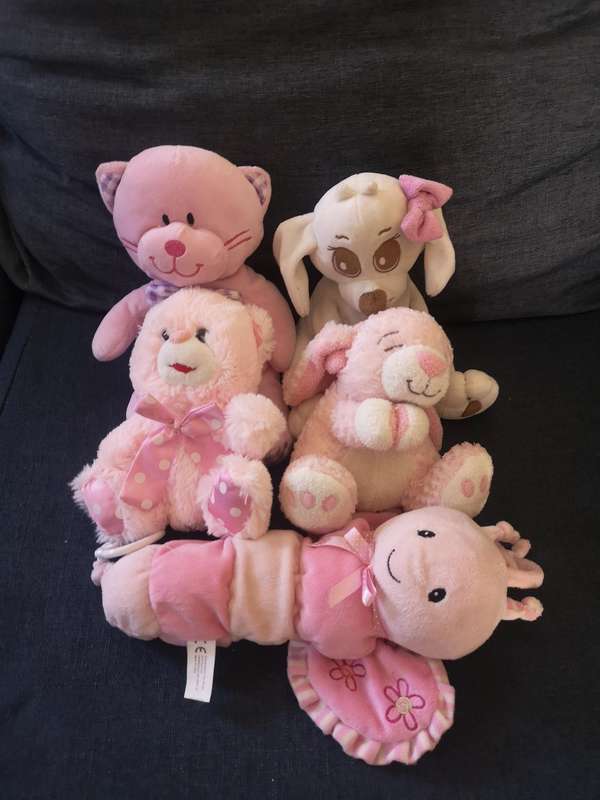 Pink Baby Stuffed Toy Bundle
