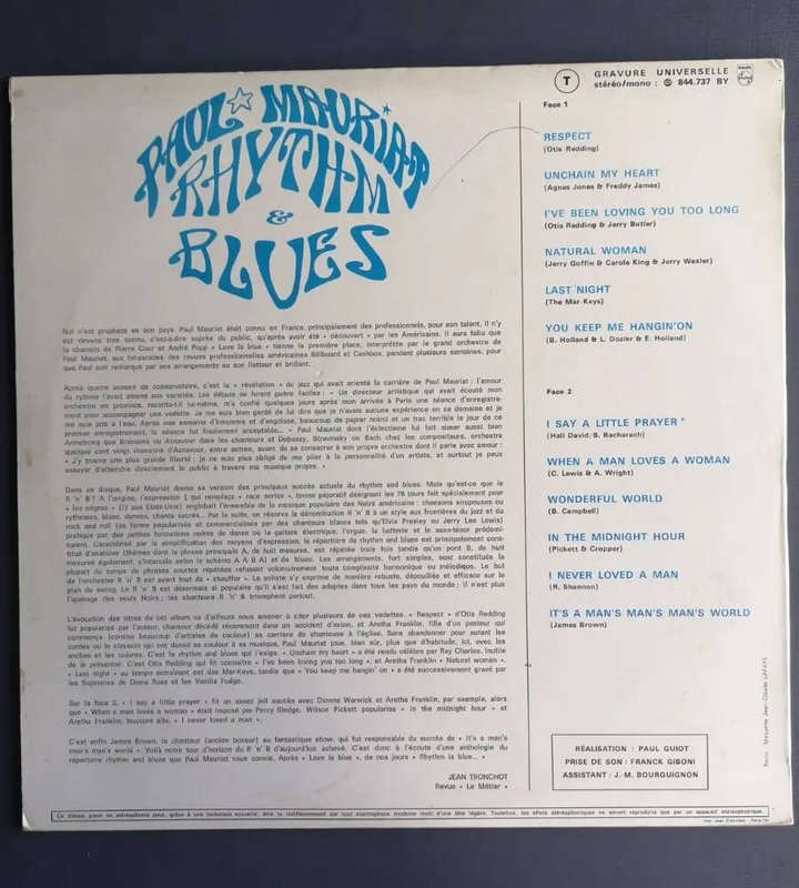 Paul Mariat - Rhythm and Blues (Vinyl LP)