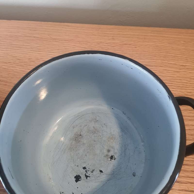 Enamel Pots x 2
