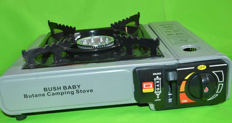 Single plate gas camp stove: Bushbaby
