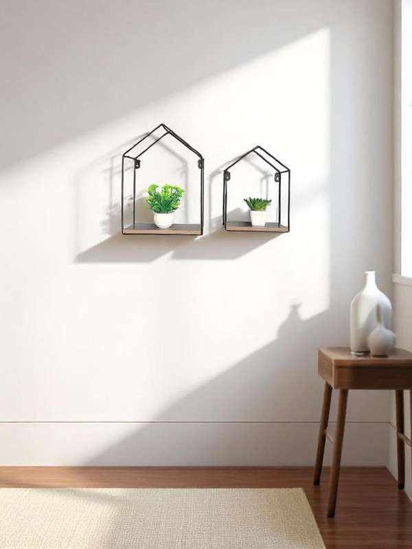 Wall Shelf House - Set of 2