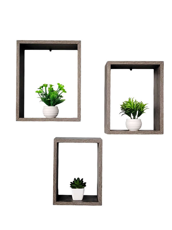 Wall Shelf Rectangle - Set of 3