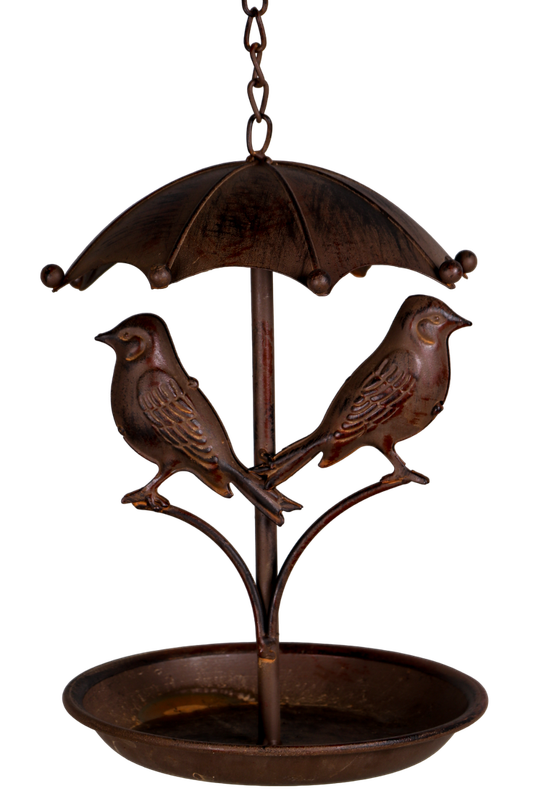 Umbrella Bird Feeder Brown
