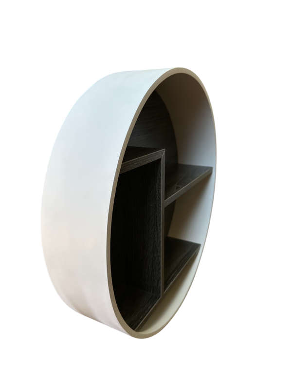Circle Wall Shelf with 3 Shelf