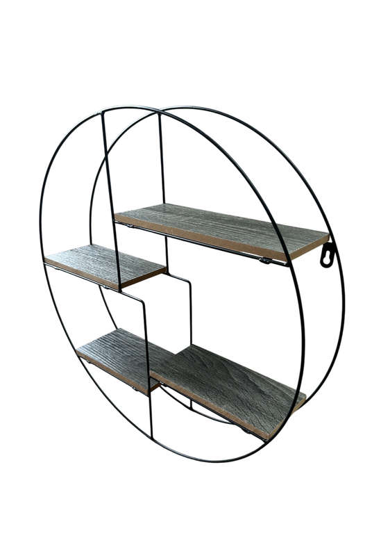 Circle Wall Shelf with 4 shelves