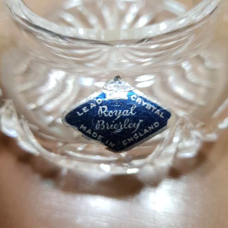 Lead Crystal Jewellery box by Royal Brierley - England.