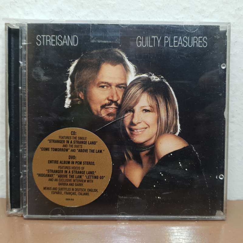 Guilty Pleasure album by Barbara Streisand & Barry Gibb in CD & DVD combo in unused condition.