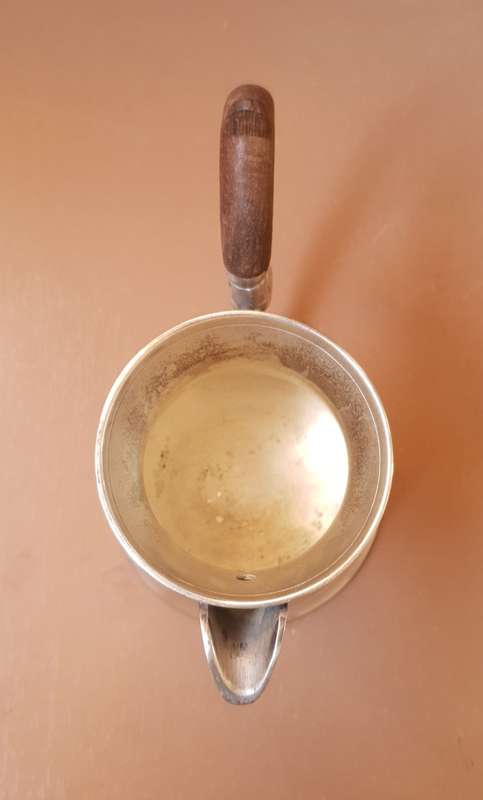 Vintage French SP on Copper luxury Coffe Pitcher Marked - Comptoir des Delices Depuis 1924.