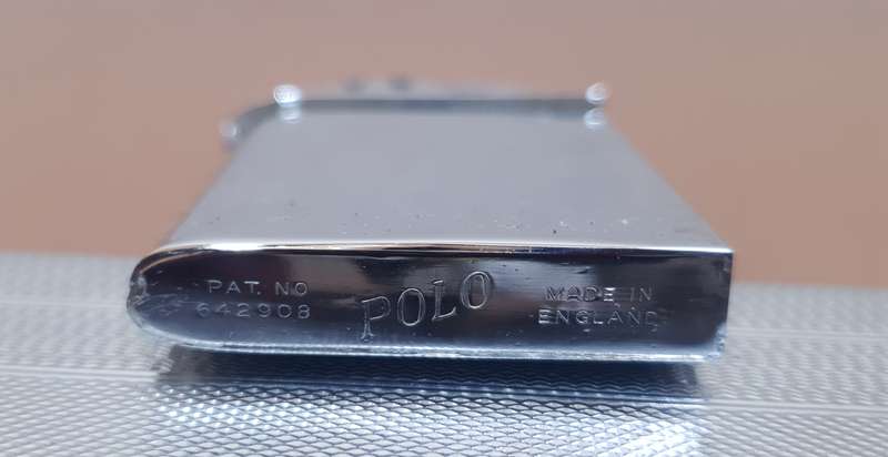 Authentic POLO - England Cigarette case with built in Automatic lighter set circa 1930 like new.
