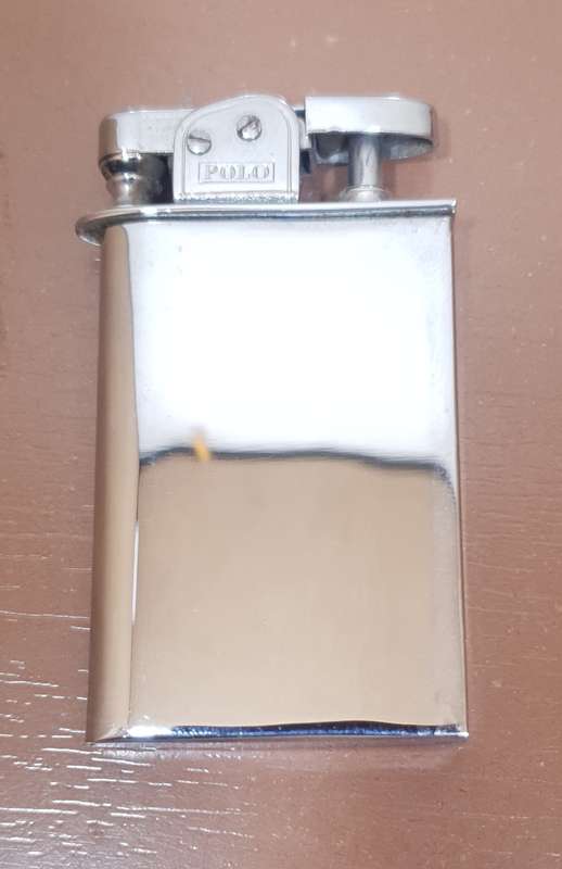 Authentic POLO - England Cigarette case with built in Automatic lighter set circa 1930 like new.