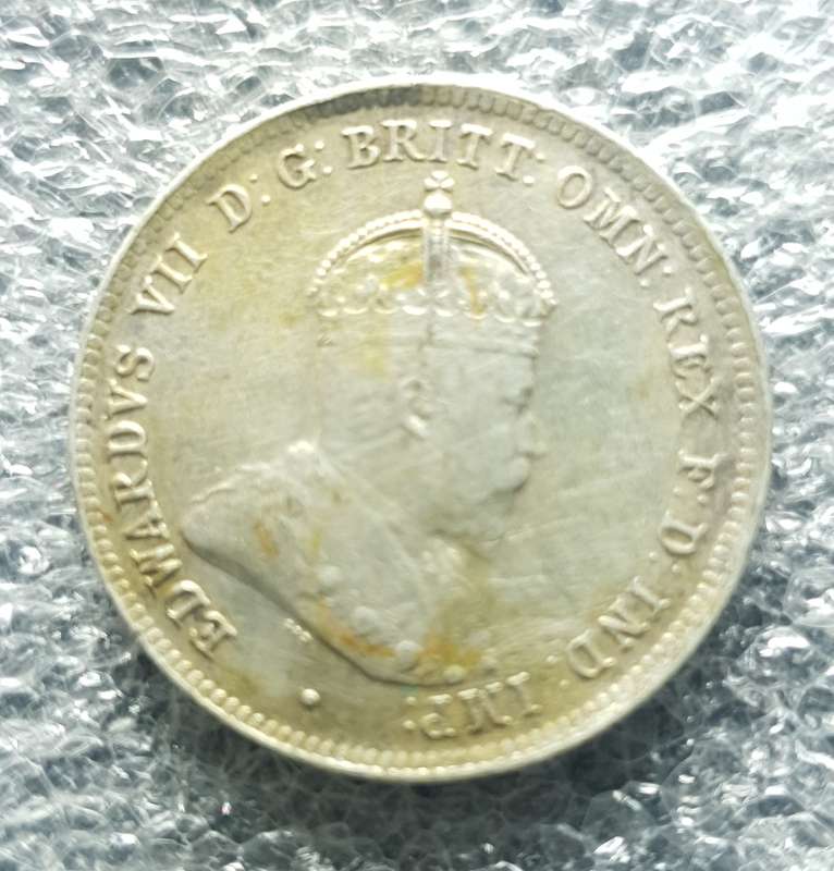 1910 Edward VII Australian Sterling Silver One Shilling coin - High Grade, Rare