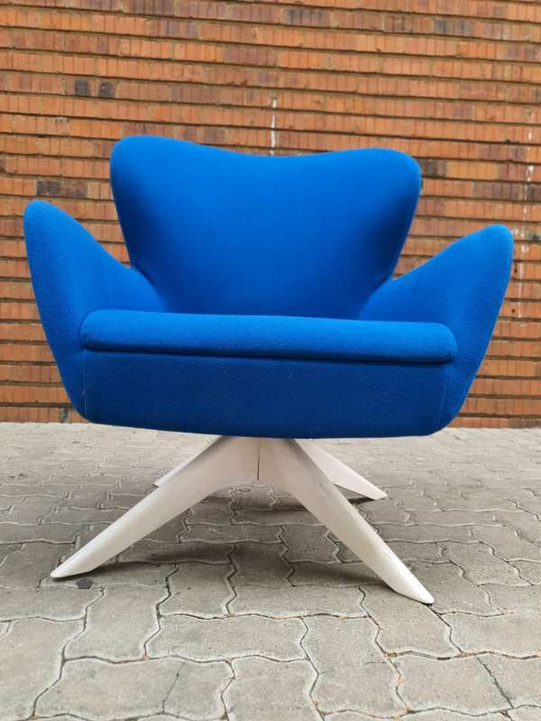 Blue Occasional Arm Chair - Allemuir