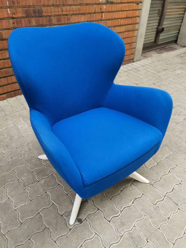 Blue Occasional Arm Chair - Allemuir