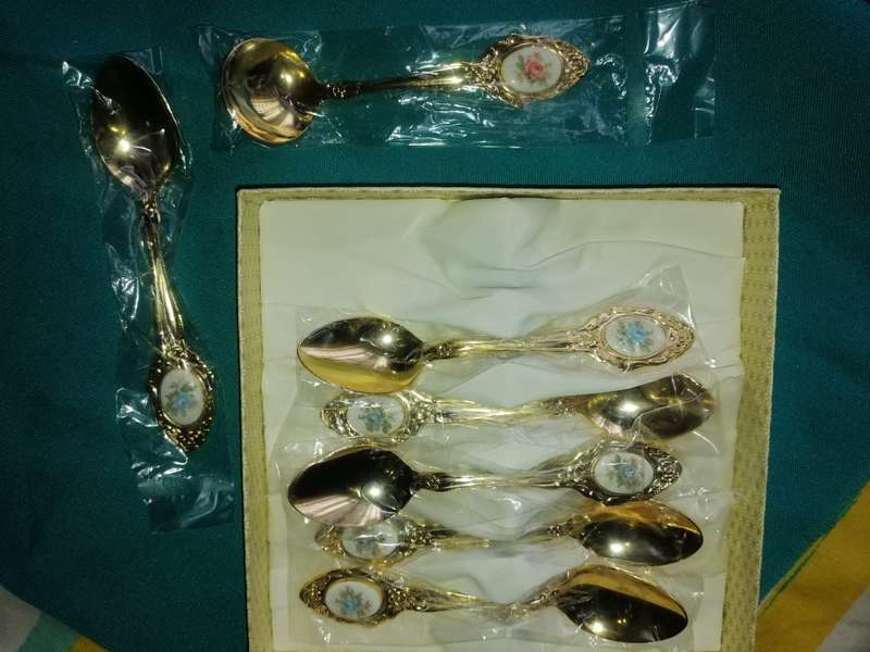 3 x Antique spoon sets