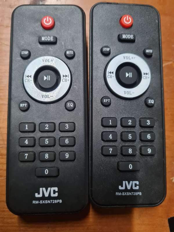 JVC XS-N728PB DUAL ACTIVE SPEAKER REMOTE CONTROL