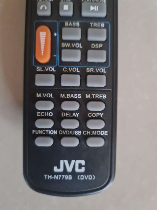 JVC TH-N779B 5.2CH HOME THEATER REMOTE CONTROL