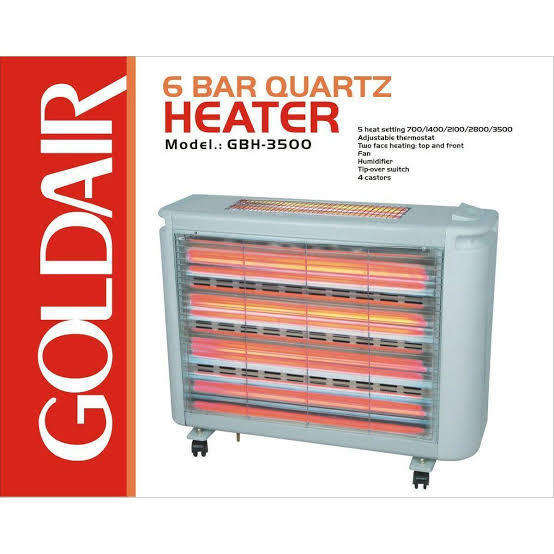 Goldair 6 BAR quartz Heater with Humidifier GBH-3500
