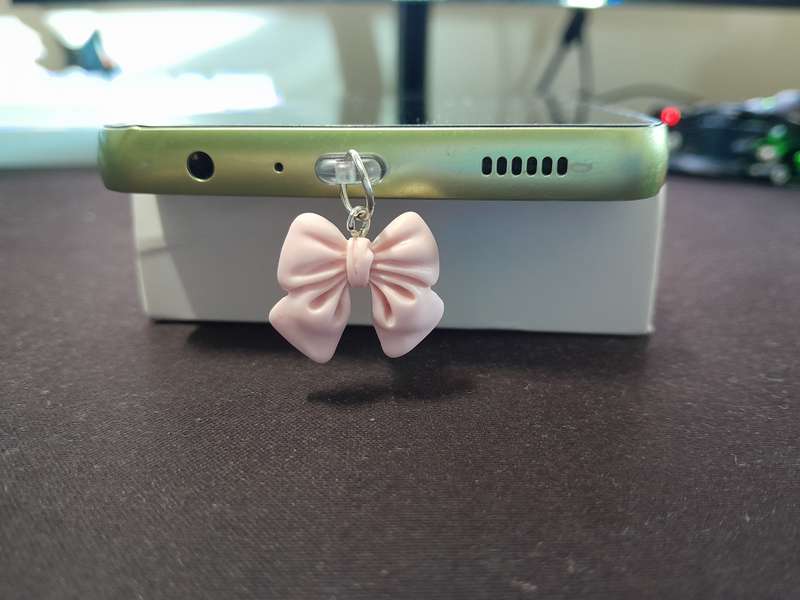 Bow phone dust plug