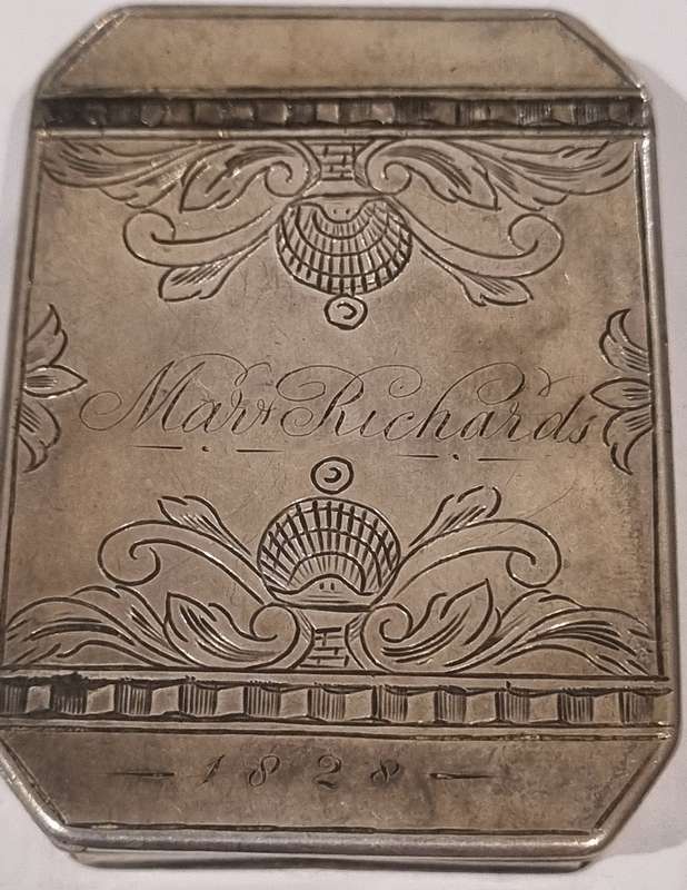 STERLING SILVER SNUFF BOX