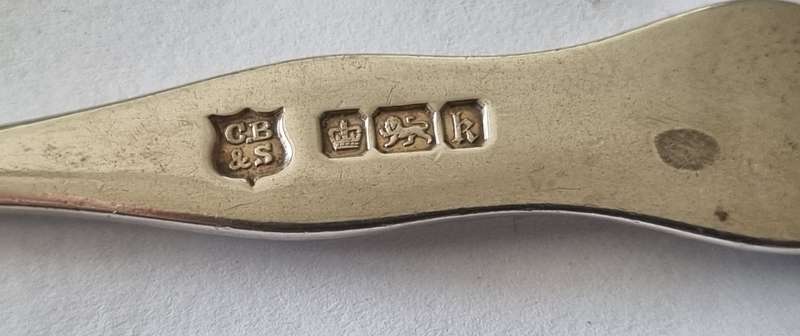 STERLING SILVER ANTIQUE FLAT SPOON