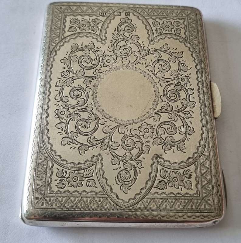 STERLING SILVER ANTIQUE CALLING CARD CASE