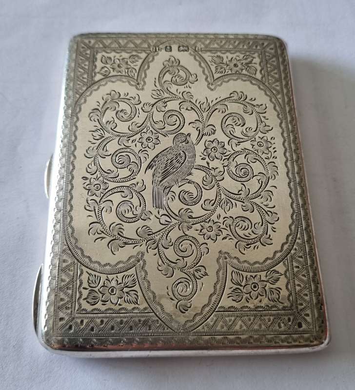 STERLING SILVER ANTIQUE CALLING CARD CASE