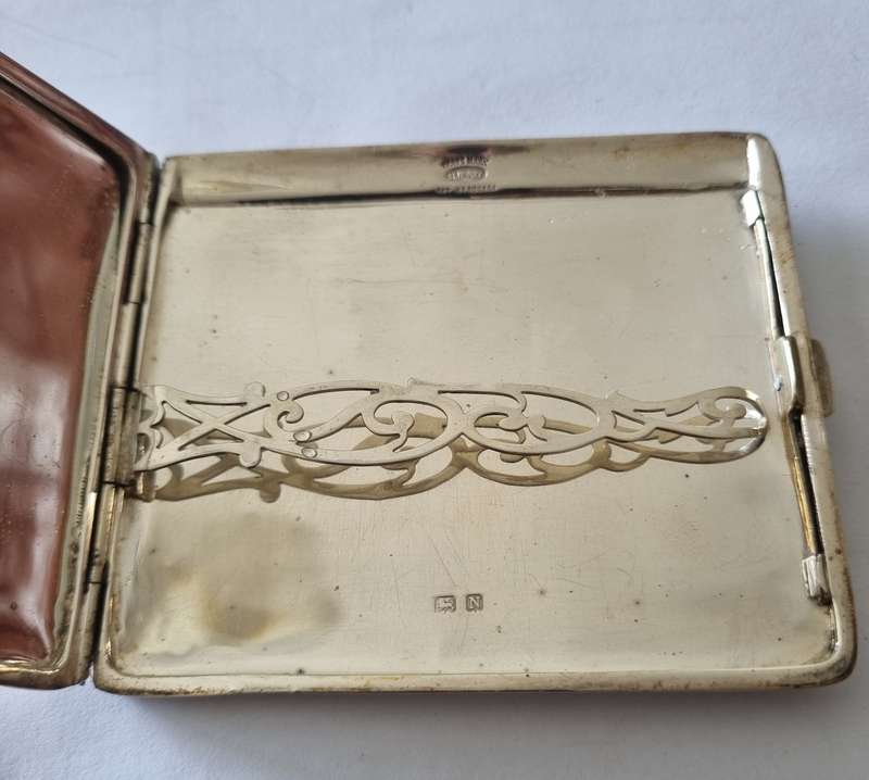 STERLING SILVER ANTIQUE CIGARETTE CASE