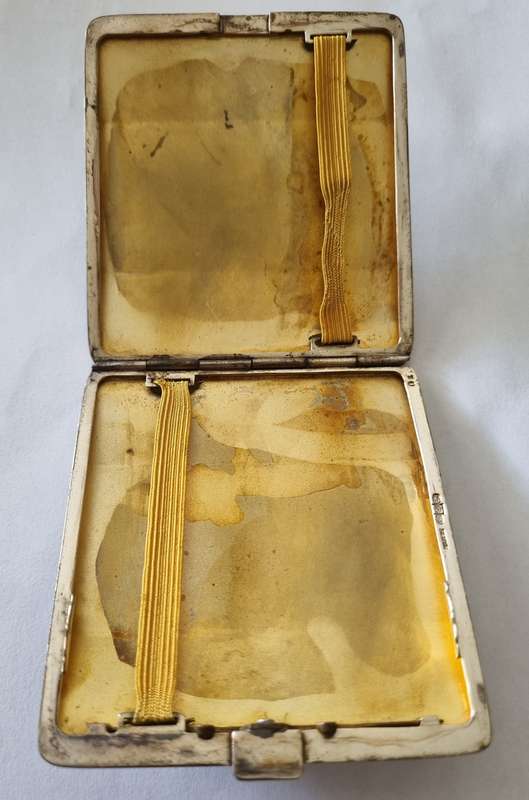 STERLING SILVER ANTIQUE CIGARETTE CASE