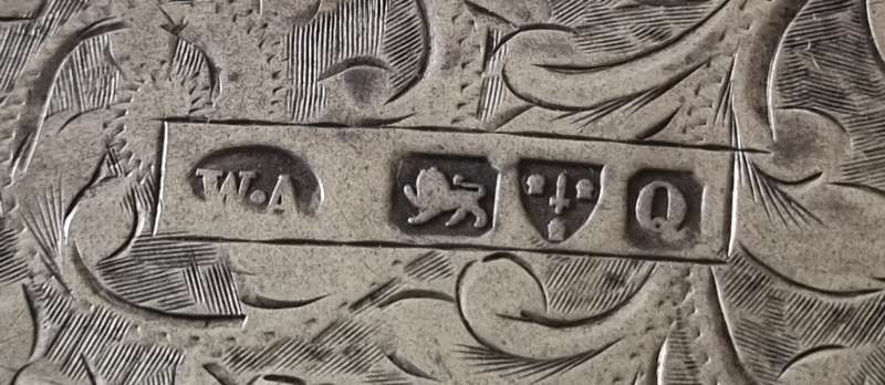 STERLING SILVER ANTIQUE CALLING CARD CASE